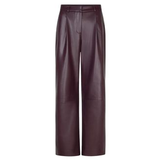 Dante6 Jules Faux Broeken - Dames - Broeken - Rood - Maat: L Leer