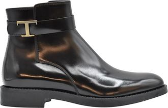 Tod's Veterschoenen - Dames - Enkellaarsjes - Zwart - 36 1/2 EU - Schoenen