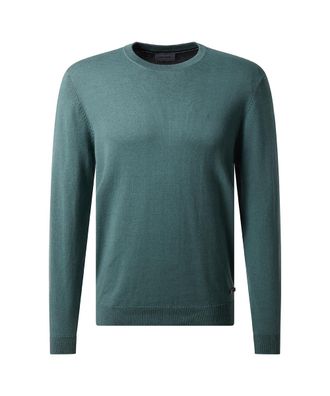 Pierre Cardin Rundhalspullover PIERRE CARDIN Strick RH, Herren, Gr. M, gr&uuml;n (sagebrush gr&uuml;n), Strick, Obermaterial: 100% Baumwolle, unifarben, regular fit normal, R