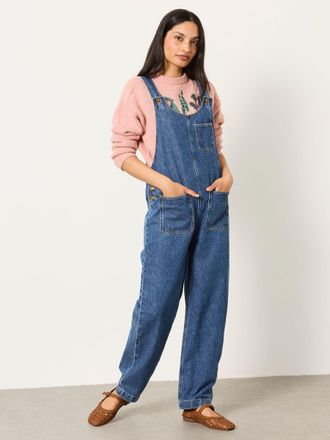 Fat Face FatFace Blue Denim Gardener Dungaree