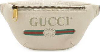 Gucci Green Ivory Red Color Leather Sling Bag (Pre-Owned)
