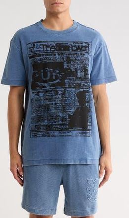 Purple Textured Jersey Graphic T-Shirt in Blue at Nordstrom Rack, Size Xxx-Large