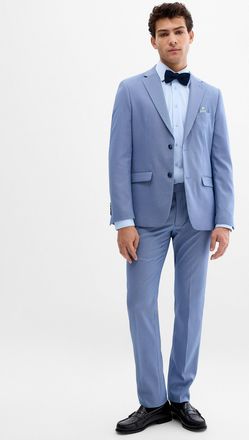 Soul of London Mens Two-tone thread piqu&eacute; suit Slim fit