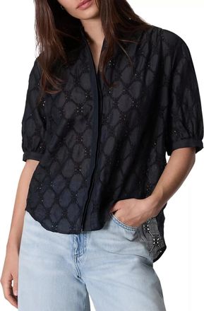 Rag & Bone Jordan Embroidered Top In Salute