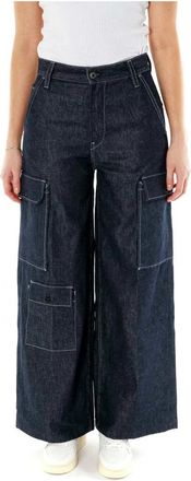 G-Star Wide Jeans - Dames - Loose Fit Jeans - Blauw - W24 - Leer - Jeans