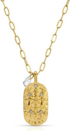 Kozakh Cielo Zodiac Pendant Necklace in Libra/gold at Nordstrom