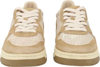 Autry Medalist Low Laminated Suede Retro Sneakers