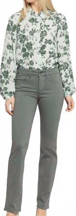 NYDJ Marilyn Straight Jeans In Sage Leaf
