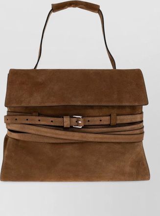Moschino suede shoulder bag