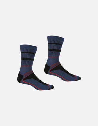 Regatta Mens Regatta Mens Samaris 3 Season Socks (Pack of 2) - Navy - Size: 9/9.5/10/10.5/11/11.5/12