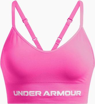 Under Armour Womens Vanish Seamless Low Impact Sports Bra - Pink - Size: 16 xl