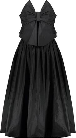 Red Valentino Elegante Jurk Zonder Mouwen - Dames - Avondkleed - Zwart - XS - Polyester - Kleedjes