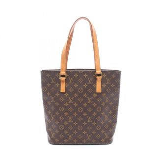 Louis Vuitton Brown Pvc Coated Canvas Leather Handbag Tote Bag (Pre-Owned)