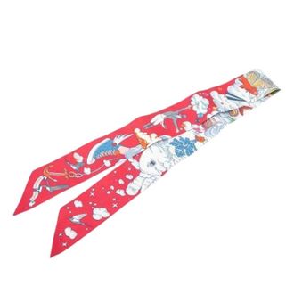 Herm&egrave;s Pre-owned Scarves, female, Multicolor, Size: ONE SIZE Pre-owned Sur Mon Nuage Twilly Scarf