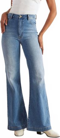 Rolla's Womens Eastcoast Flared Jeans In Salty Blue