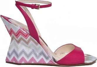 Missoni Fuchsia Covered Wedge Sandal