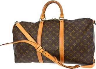 Louis Vuitton Pre-owned Weekend Bags, female, Brown, Size: ONE SIZE Pre-owned Keepall Duffle Bag