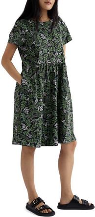 Seasalt Cornwall Carleon Cove Organic Cotton T-Shirt Dress in Pressed Herbs Inkwell at Nordstrom, Size 10