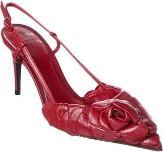 Valentino Atelier 03 Rose Edition 80 Leather Slingback Pump