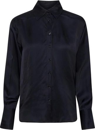 Inwear Zwarte Shirt met Lange Mouwen - Dames - Overhemden - Zwart - XS - Overhemden