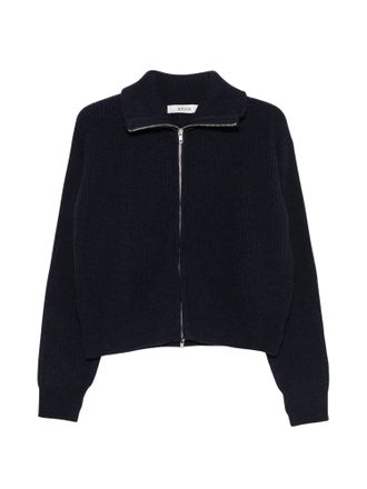 Jucca Ribbed-Knit Zip-Through Knit