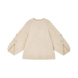 Max Mara Jumpers Camel - female - Max Mara - Round-neck Knitwear - Beige - M - Knitwear