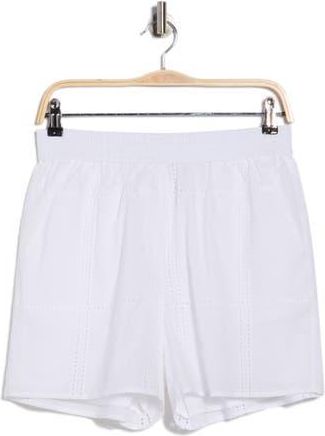 Rag & Bone Ella Cotton Poplin Eyelet Shorts in White at Nordstrom Rack, Size X-Small