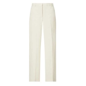 Max Mara Dames, Broeken, Beige, Maat: XL Katoen