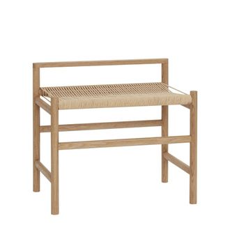 H&uuml;bsch Taburete de madera beige 1 asiento