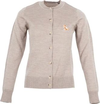 Maison Kitsun&eacute; Dames, Truien, Beige, Maat: XS
