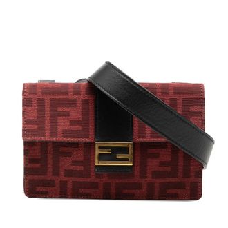 Fendi Pre-owned Fendi Zucca Canvas Convertible Baguette Pouch Ladies E9J300SD4A7NJJGY