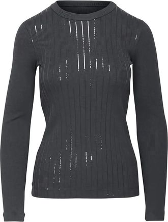 Brunello Cucinelli T-shirt con paillettes - Grigio