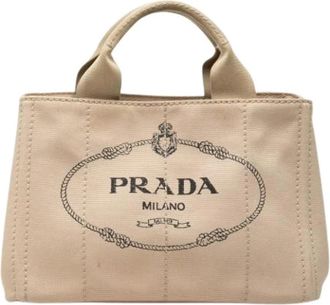 Prada Pre-owned Vintage Tote - Dames - Vintage Shopper - Beige - ONE Size - Vintage
