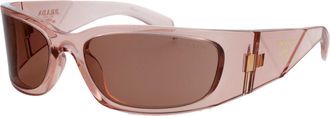 Prada Womens Sunglasses 0pr A14s Transparent Peach Propionate