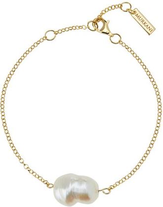 Murkani Aphrodite Goddess Pearl Bracelet in Yellow Gold at Nordstrom