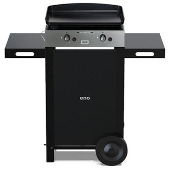 Eno Studio Combo Piastra a Gas 50 cm 2 Fuochi + Carrello - Initial 50 Inox - 55508385 - Eno