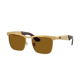 Ray-Ban Wayfarer Deluxe - unisex - Zonnebrillen - Geel - 56 MM - Accessoires