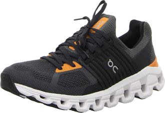 On Mens Cloudswift Textile Synthetic Rock Turmeric Trainers 7.5 UK