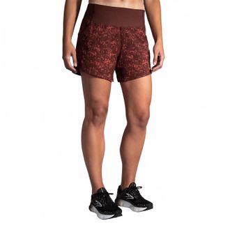 Brooks Chaser 5 Shorts In Run Raisin Glitch Print