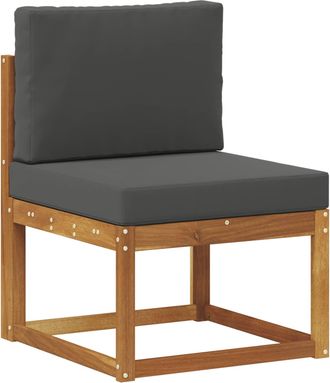 vidaXL Sof&aacute; Intermedio De Exterior Madera De Acacia S&oacute;lida Natural Vidaxl
