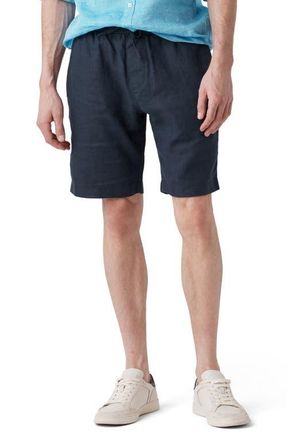 Rodd & Gunn Linen Shorts in Navy at Nordstrom, Size Xxx-Large