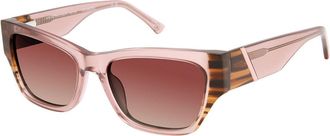 ANN TAYLOR ATP934 Polarized C02 Womens Sunglasses Pink Size 53