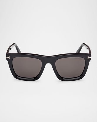 Tom Ford Men & apos;s Lelio Acetate Square Sunglasses