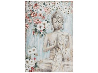 Schubiger M&ouml;bel Bild Buddha mit Bl&uuml;mchen
