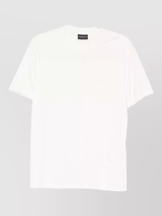 Emporio Armani silk blend logo short-sleeve t-shirt