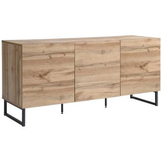 Vente-Unique Credenza con 3 ante Naturale - CEVANIA