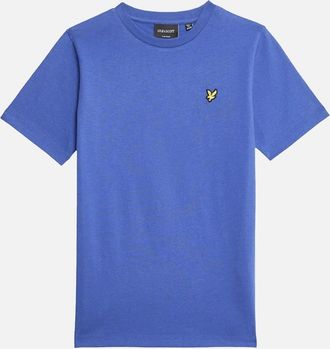 Lyle & Scott Mens Lyle & Scott Mens Short Sleeve T Shirts Regular Fit Crew Neck Summer Cotton Tee - Blue - Size: 36