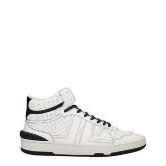 Lanvin White Leather High Top Mens Sneakers