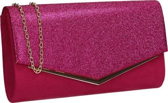 Swankyswans Womens Janey Clutch Bag, Fuchsia