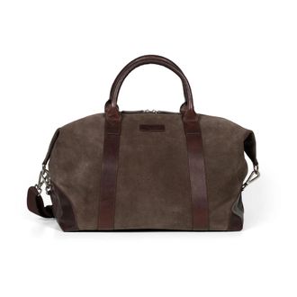 Howard London Weekendtas Steven Suede - Heren - Weekendtassen - Bruin - ONE Size - Leer - Tassen